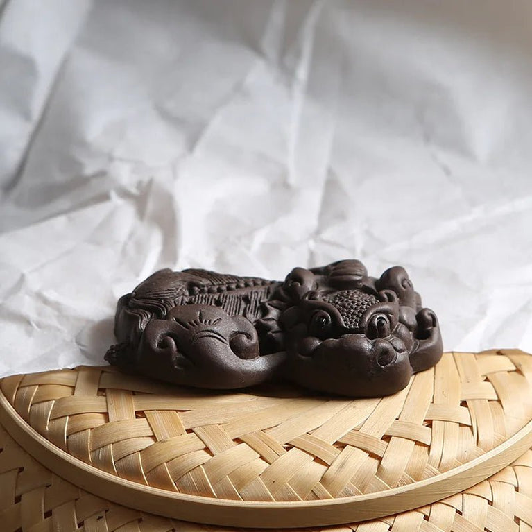 Tea Pet Tray Decoration Tea Ornaments Raise Entirely Handmade Lucky Brave Sculpture TeaPet Decor Accessorie - China Tea Store