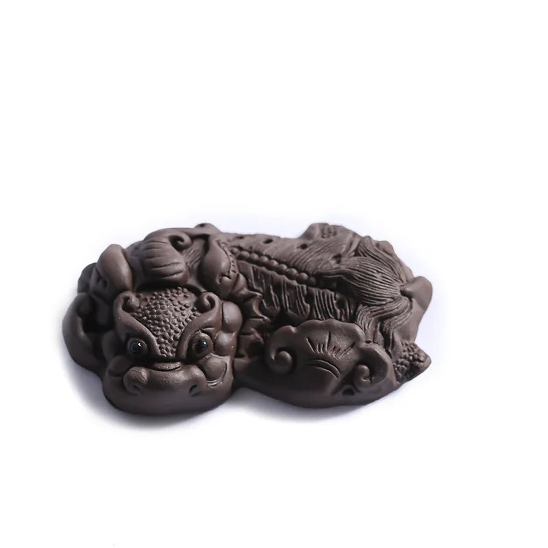 Tea Pet Tray Decoration Tea Ornaments Raise Entirely Handmade Lucky Brave Sculpture TeaPet Decor Accessorie - China Tea Store