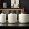 Tea Pot Ceramic Portable Sealed Cans Blackwood Lid Loose Tea Storage Tea Caddy Tea Jar Tea Organizer Tea Tin Tea Canister