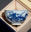 TeaCup Ceramic KungFu Tea Set Antique Blue - and - White Porcelain Dragon Pattern Cup Chinese Teaware Mug Office Drinkware 150ml - China Tea Store