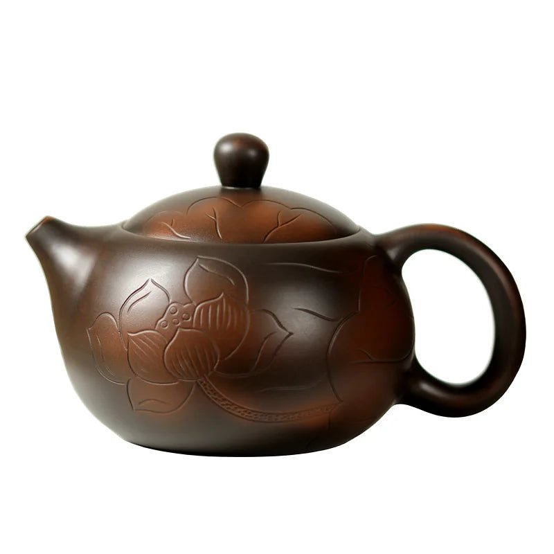 teapot hand made nixing pottery single pot purple sand Kung Fu tea set main tea brewing device ball hole Xishi pot - China Tea Store