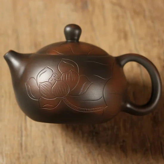 teapot hand made nixing pottery single pot purple sand Kung Fu tea set main tea brewing device ball hole Xishi pot - China Tea Store