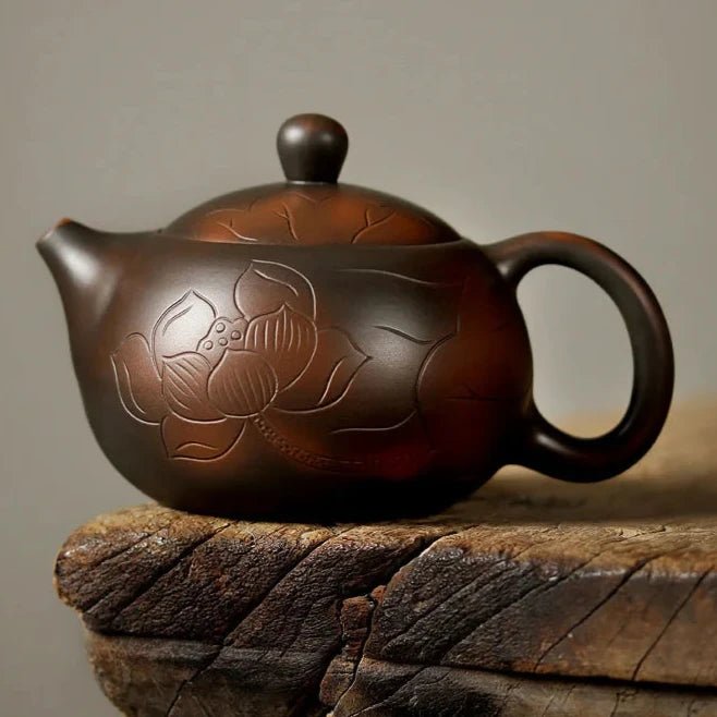 teapot hand made nixing pottery single pot purple sand Kung Fu tea set main tea brewing device ball hole Xishi pot - China Tea Store