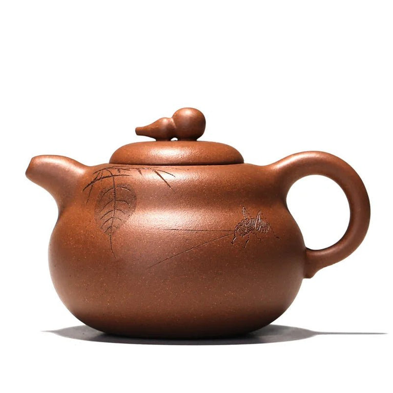 Yishuitang Yixing raw ore purple clay teapot tea set pure manual Duan clay gourd teapot - China Tea Store