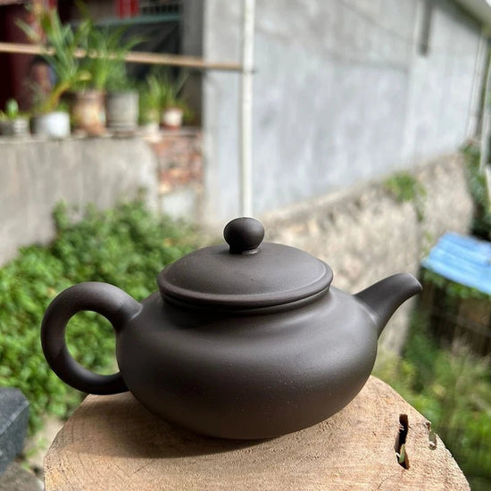 Yixing Black Clay Teapot Ball Hole Filter Kettle Archaize Tea Pot Drink Puer Tea Ceremony Supplies Teaware Drinkware Set 235ML - China Tea Store