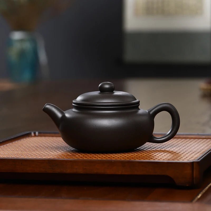 Yixing Black Clay Teapot Ball Hole Filter Kettle Archaize Tea Pot Drink Puer Tea Ceremony Supplies Teaware Drinkware Set 235ML - China Tea Store