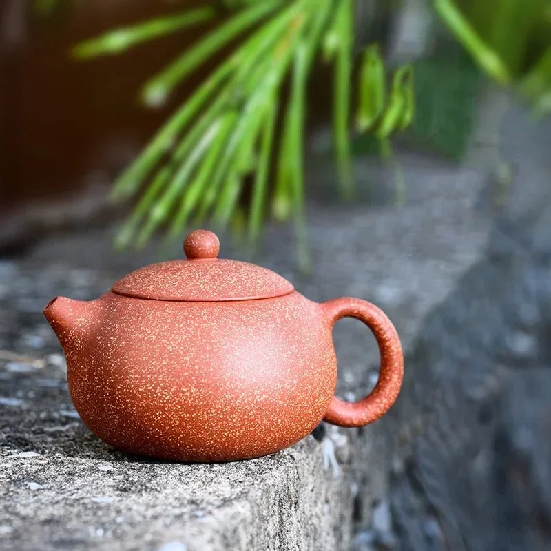 Yixing genuine purple clay Shih Tzu pot Handmade raw ore dragon blood sand teapot，Chinese Kung Fu tea set gift pot 230 cc - China Tea Store