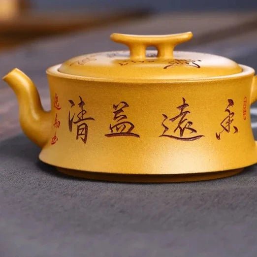 Yixing Handmade Purple Clay Pot Golden Section Purple Sand Tea Ceremony Accessories Teapot Gift Box Packaging - China Tea Store