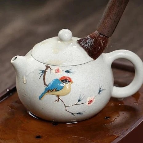 Yixing Ingenuity To Make Purple Sand Pot Pure Handmade Teapots White Jade Section Thrush Xishi Send Friends Customer Gift Decent - China Tea Store