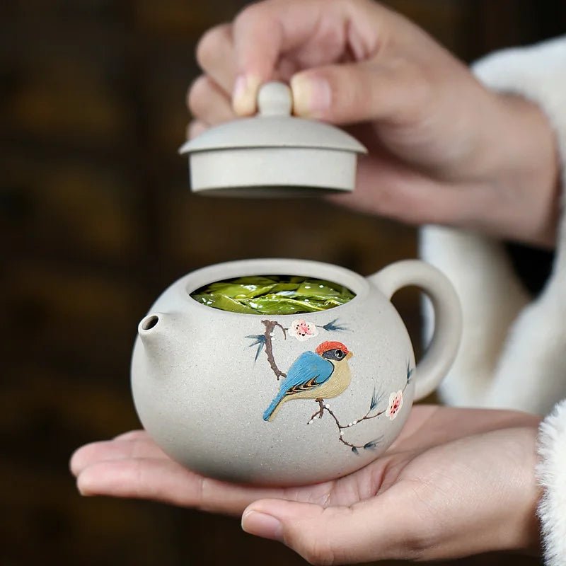 Yixing Ingenuity To Make Purple Sand Pot Pure Handmade Teapots White Jade Section Thrush Xishi Send Friends Customer Gift Decent - China Tea Store