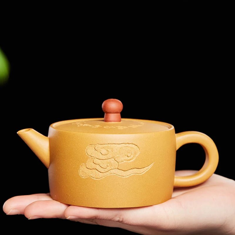 |Yixing pure manual gulp recommended by original ore gold mud suit teapot kung fu tea set - China Tea Store