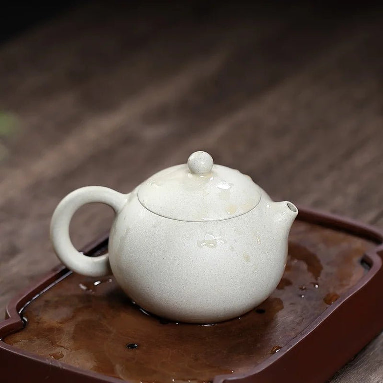 Yixing Purple Clay Pot Handmade Teapot Mutton Fat White Jade Section Mud Painting Peony Tea Cup Set Chinese Tea Accessories - China Tea Store