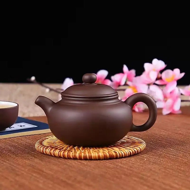 Yixing Purple Clay Pot with Stainless Steel Tea Filter Kung Fu Tea Set Antique Pot 250ML - China Tea Store