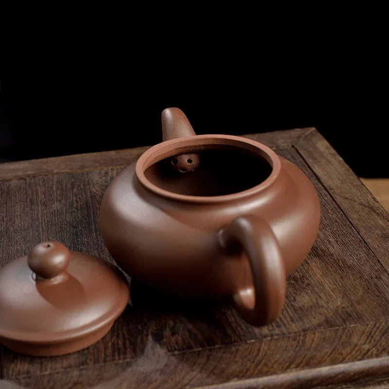 Yixing Purple Clay Pot with Stainless Steel Tea Filter Kung Fu Tea Set Antique Pot 250ML - China Tea Store