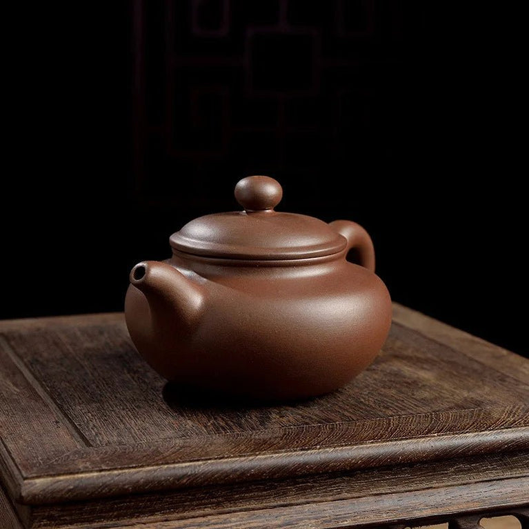 Yixing Purple Clay Pot with Stainless Steel Tea Filter Kung Fu Tea Set Antique Pot 250ML - China Tea Store