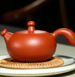 Yixing purple clay teapot handmade raw ore cinnabar coarse sand Taoist red teapot 270cc diamond teapot 9 hole gift - China Tea Store