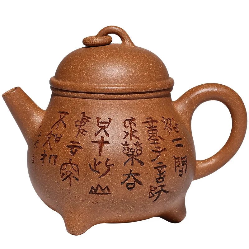 Yixing Purple Sand Handmade Tea Pot Raw Mine, Slope Lowering Mud, Three legged Milk Cauldron, Kung Fu Tea Set - China Tea Store