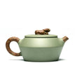 Yixing purple sand pot pure handmade authentic bean green sand twisted mud combined bucket teapot high - end household tea set - China Tea Store