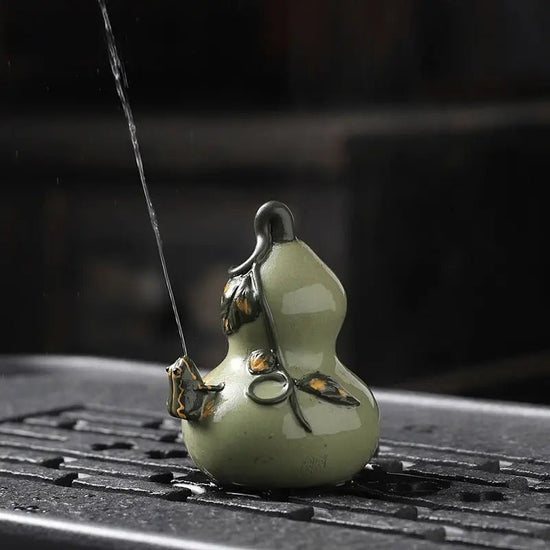 Yixing purple sand spray tea pet decoration pumpkin frog gourd boutique creative manual kung fu tea set - China Tea Store