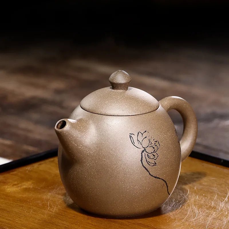 Yixing Tea Pot Dragon Egg Purple Clay Teapot Beauty Kettle Raw Ore Handmade Tea Set Authentic Chinese Tea Ceremony Drink Set - China Tea Store