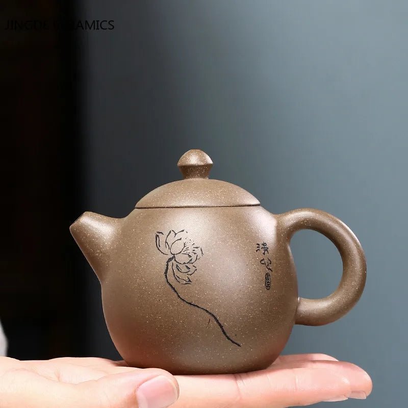 Yixing Tea Pot Dragon Egg Purple Clay Teapot Beauty Kettle Raw Ore Handmade Tea Set Authentic Chinese Tea Ceremony Drink Set - China Tea Store