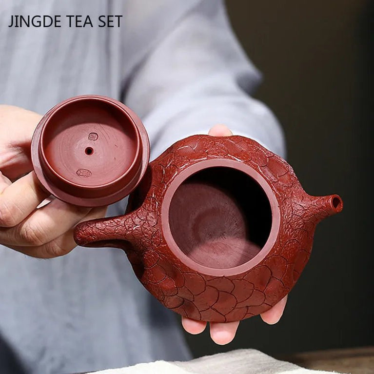 Yixing Tea Pot Handmade Golden Toad Purple Clay Teapot Beauty Kettle Raw Ore Dahongpao Teaware Chinese Tea Ceremony Gifts 160ml - China Tea Store