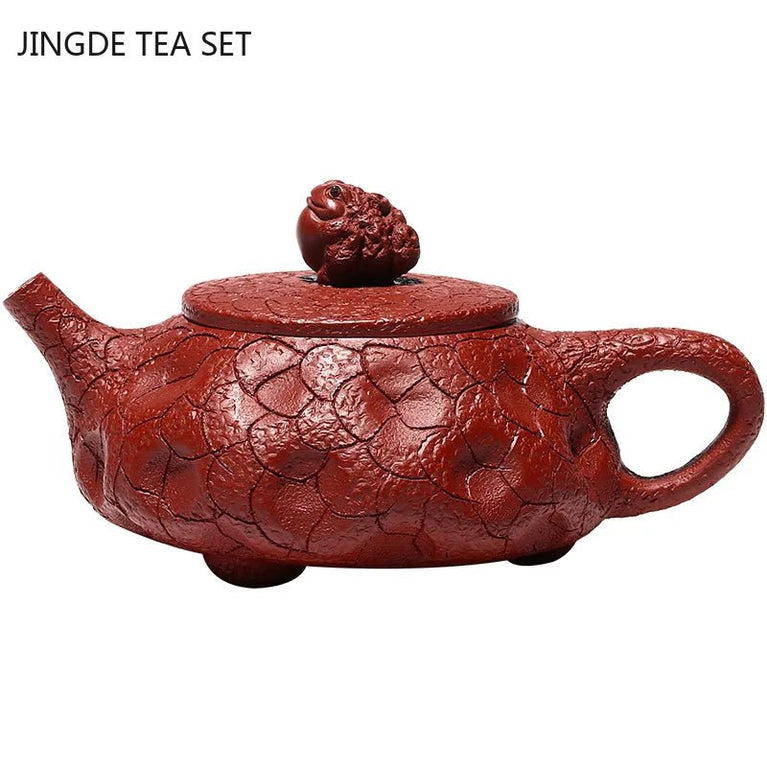 Yixing Tea Pot Handmade Golden Toad Purple Clay Teapot Beauty Kettle Raw Ore Dahongpao Teaware Chinese Tea Ceremony Gifts 160ml - China Tea Store