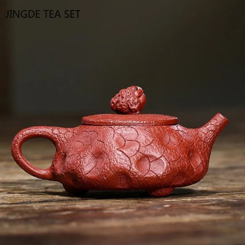 Yixing Tea Pot Handmade Golden Toad Purple Clay Teapot Beauty Kettle Raw Ore Dahongpao Teaware Chinese Tea Ceremony Gifts 160ml - China Tea Store