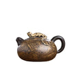 Yixing wood grain purple sand Pot pure handmade kung fu tea set Xishi Pot home outdoor travel bubble teapot - China Tea Store