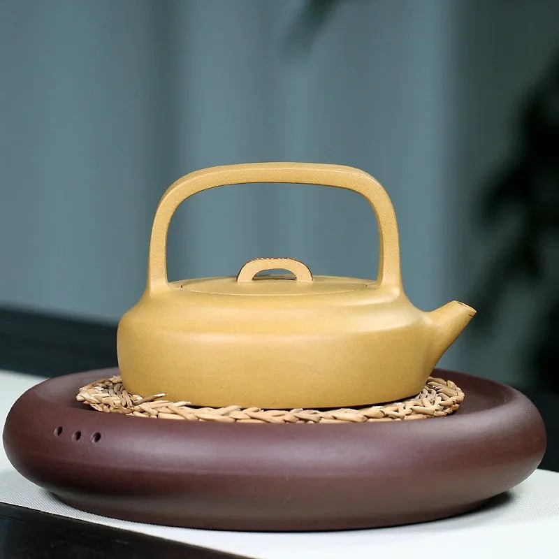 Zanghutianxia Yixing Zisha Teapot Famous Dai Chengguang Pure Handmade Teapot Tea Set Raw Ore Gold Segment Mud Xiangyun Lifting H - China Tea Store