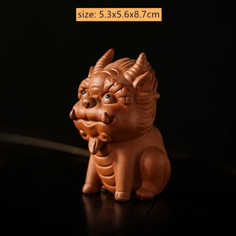 Zhaocai Purple Clay Tea Pet Decoration Fine Lovely PI Xiu Sculpture Desktop FengshuiOrnaments Crafts Tea Set Accessories - China Tea Store