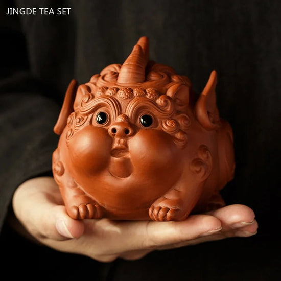 Zhaocai Purple Clay Tea Pet Decoration Fine Lovely PI Xiu Sculpture Desktop FengshuiOrnaments Crafts Tea Set Accessories - China Tea Store