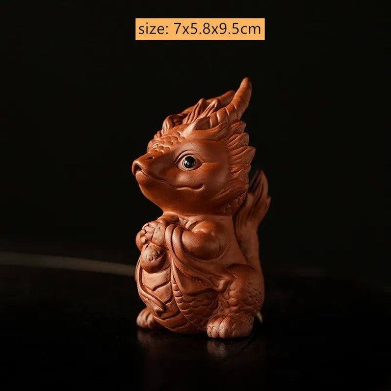 Zhaocai Purple Clay Tea Pet Decoration Fine Lovely PI Xiu Sculpture Desktop FengshuiOrnaments Crafts Tea Set Accessories - China Tea Store