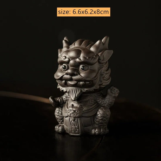 Zhaocai Purple Clay Tea Pet Decoration Fine Lovely PI Xiu Sculpture Desktop FengshuiOrnaments Crafts Tea Set Accessories - China Tea Store