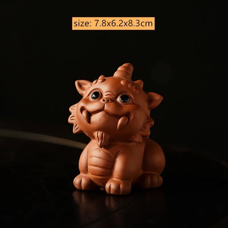 Zhaocai Purple Clay Tea Pet Decoration Fine Lovely PI Xiu Sculpture Desktop FengshuiOrnaments Crafts Tea Set Accessories - China Tea Store