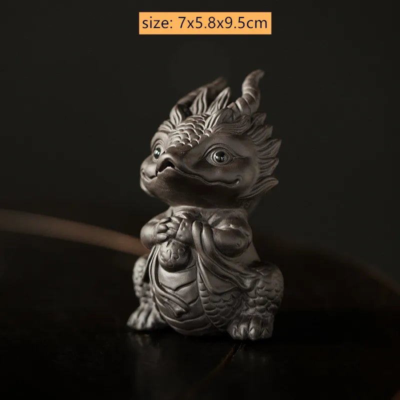 Zhaocai Purple Clay Tea Pet Decoration Fine Lovely PI Xiu Sculpture Desktop FengshuiOrnaments Crafts Tea Set Accessories - China Tea Store